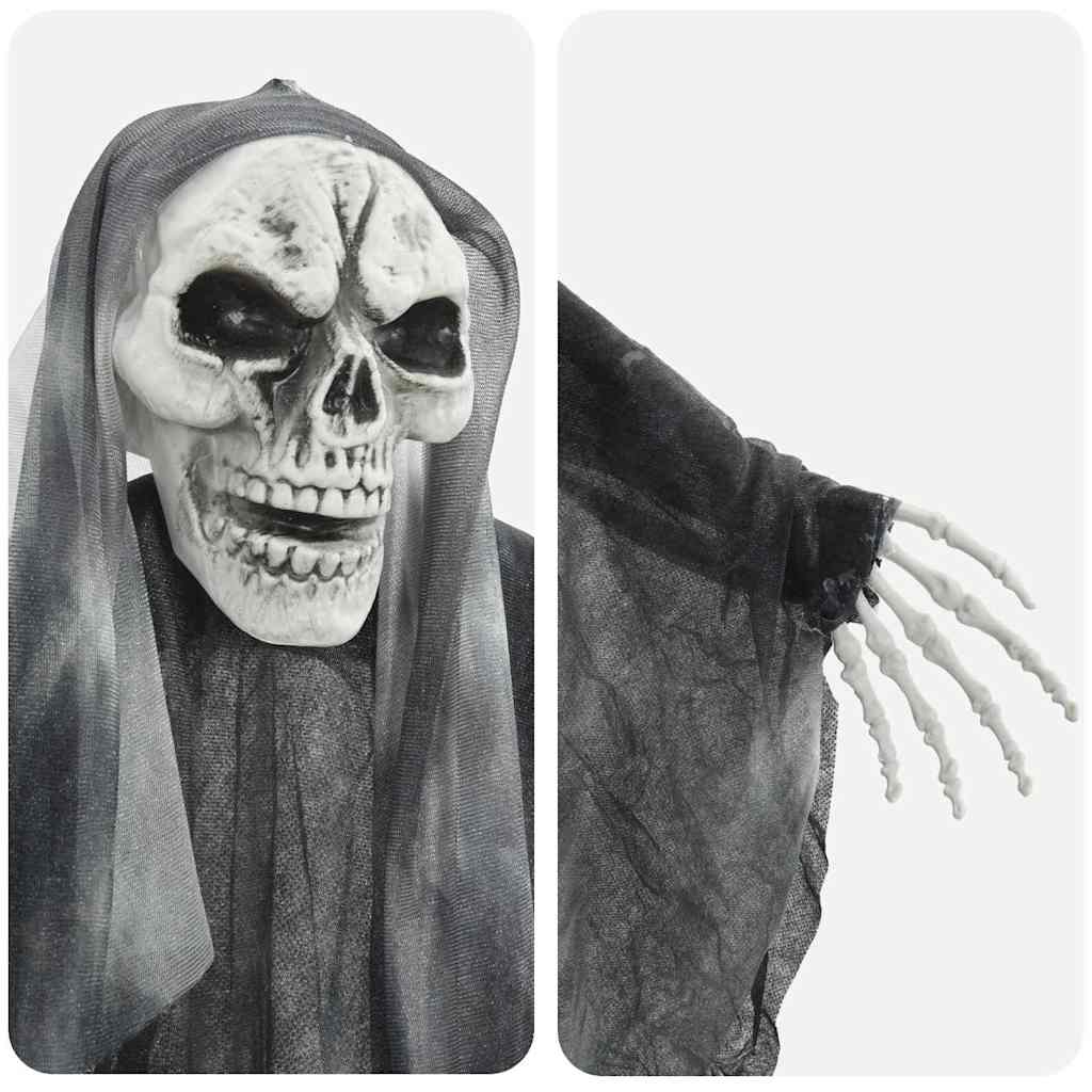 Fantasma appeso di Halloween 3 pz Nero 66 x 110 cm Poliestere