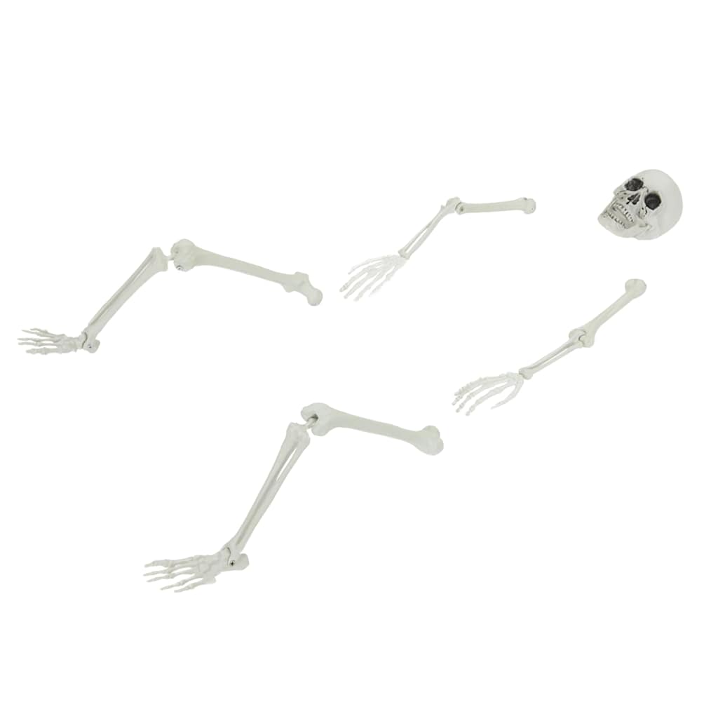 Scheletro di Halloween con punte da terra Bianco 45,5 x 13 cm