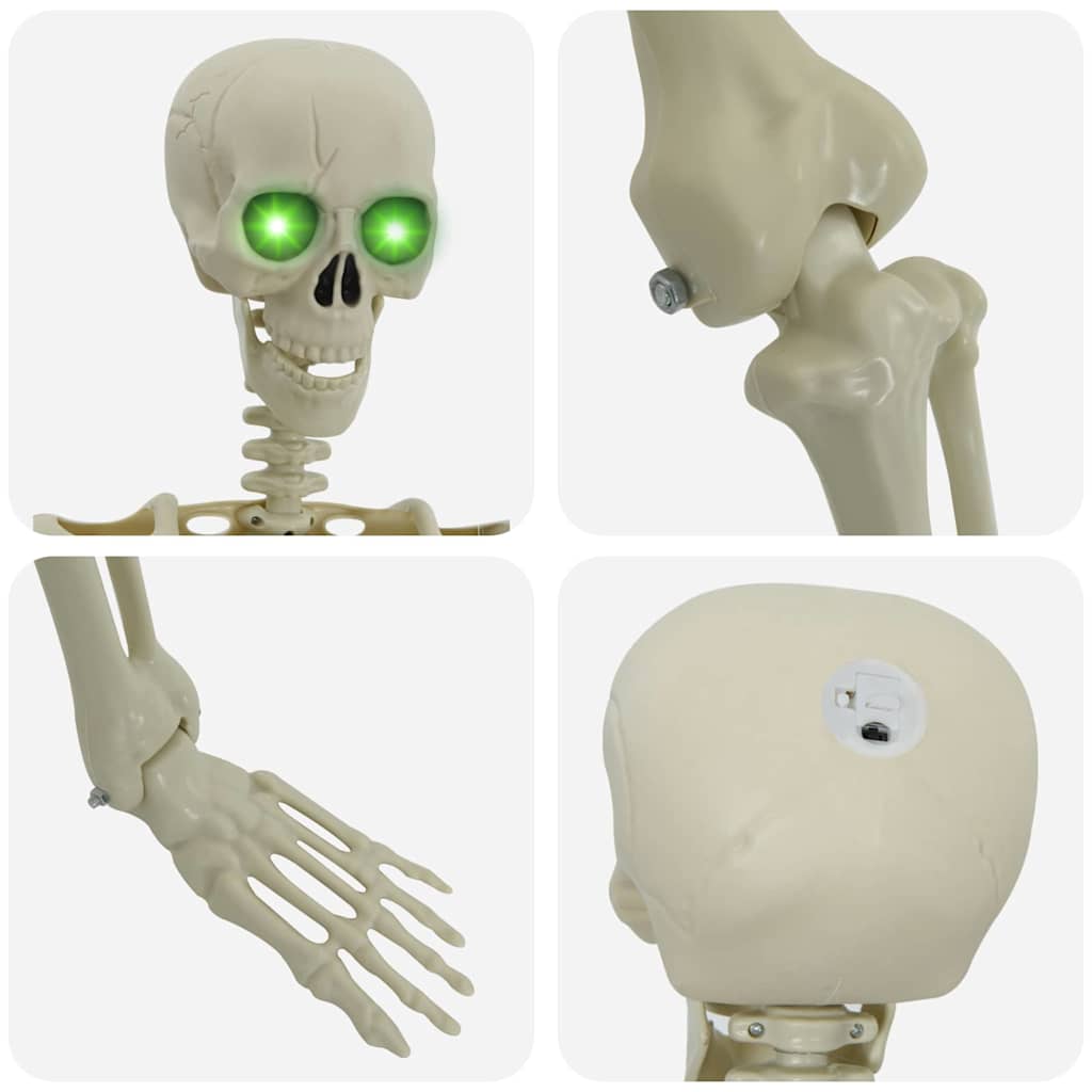 Scheletro di Halloween Bianco 155 x 38,5 cm Polipropilene