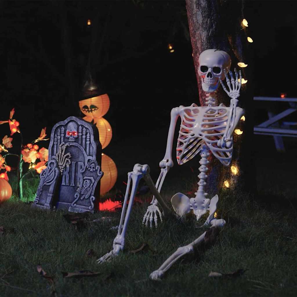 Scheletro di Halloween 2 pz Bianco 85 cm PVC