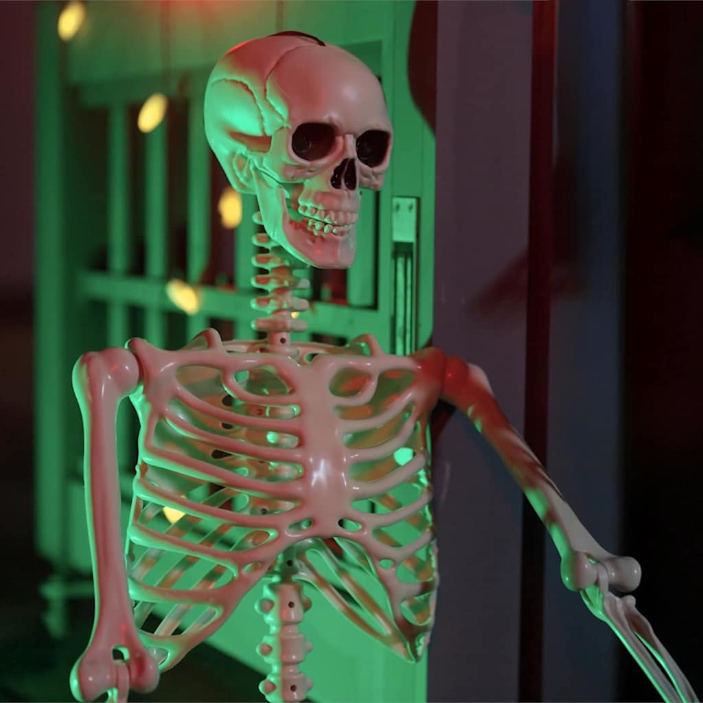 Scheletro di Halloween 2 pz Bianco 85 cm PVC
