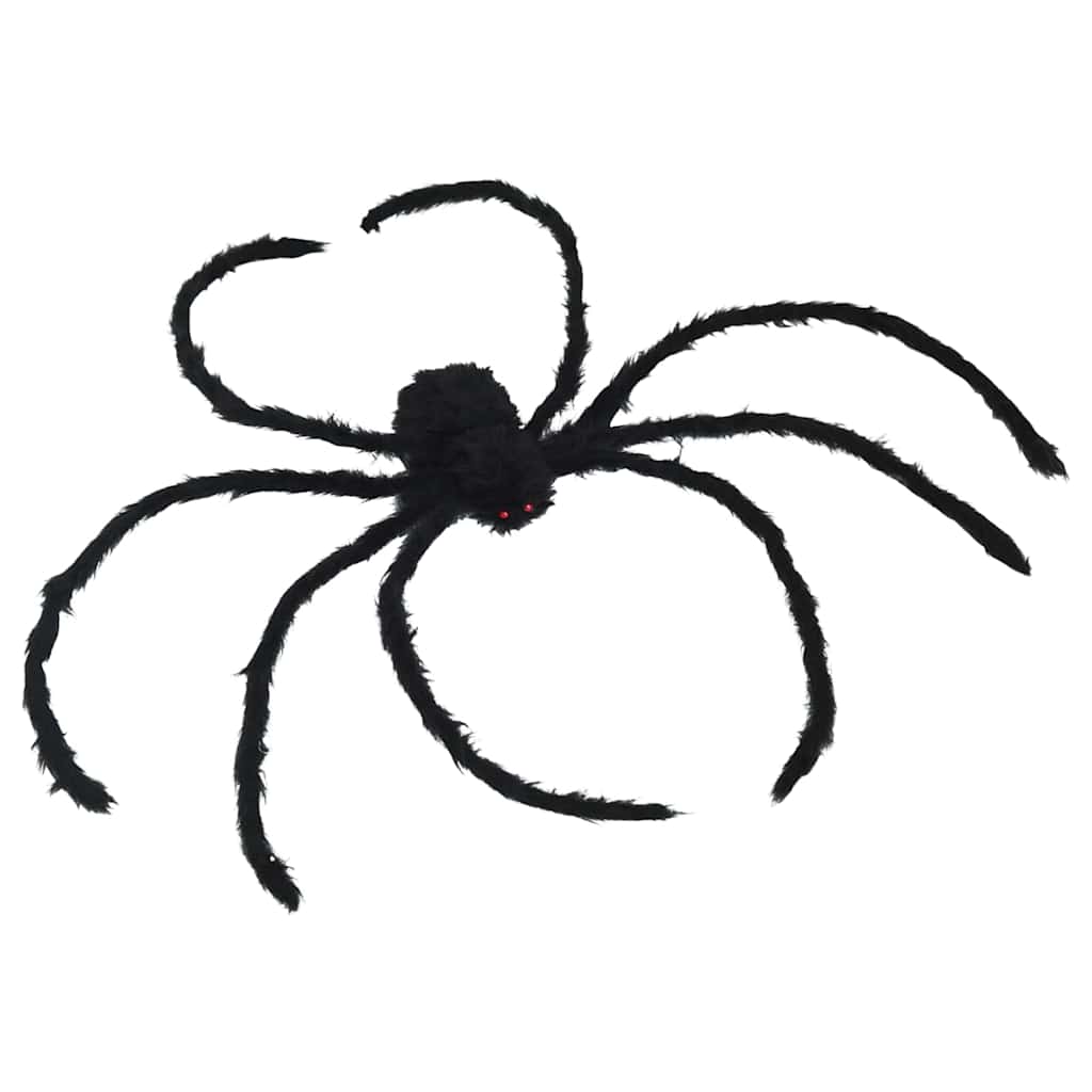 Decorazione Ragno di Halloween 3 pz Nero 150 cm
