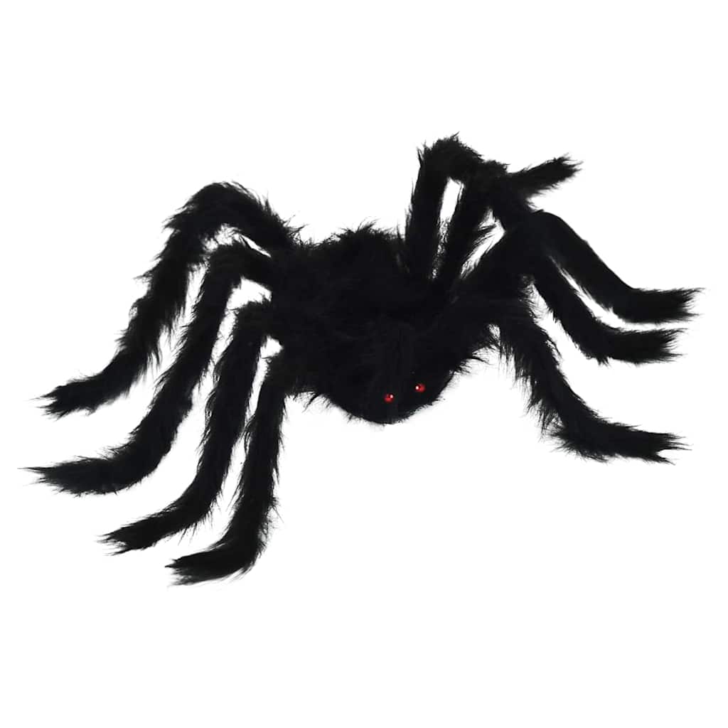 Decorazione Ragno di Halloween 6 pz Nero 75 cm