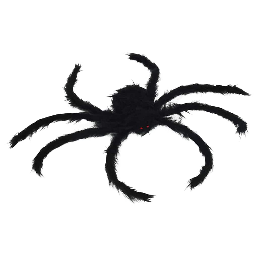 Decorazione Ragno di Halloween 6 pz Nero 75 cm