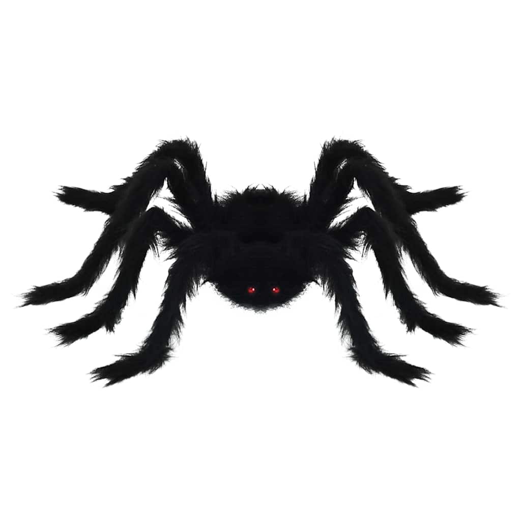 Decorazione Ragno di Halloween 6 pz Nero 75 cm