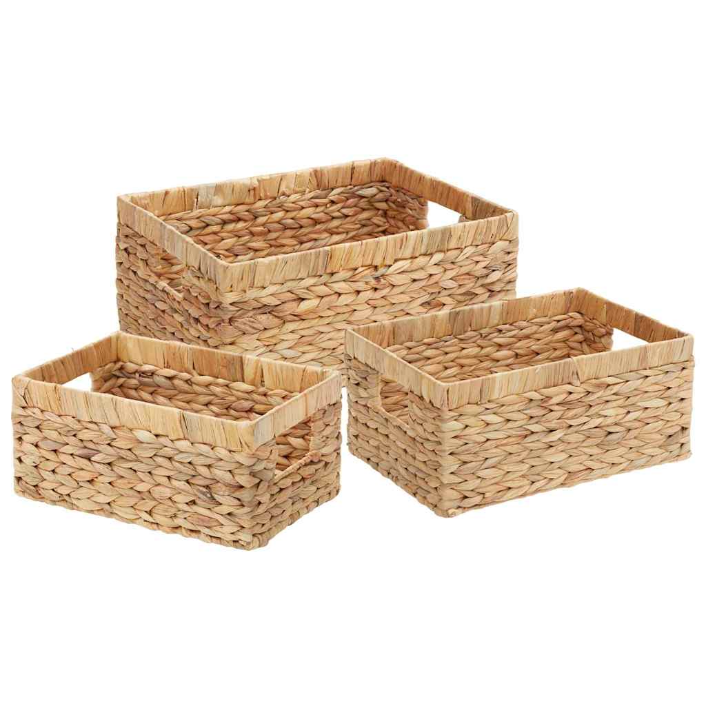 Cesti per Stoccaggio 3 pz Giacinto d'acqua 40 x 30 x 18 cm
