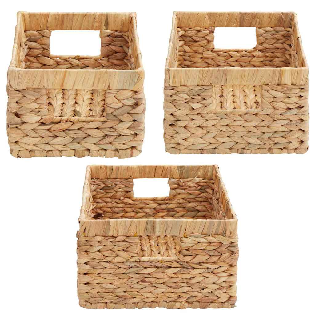 Cesti per Stoccaggio 3 pz Giacinto d'acqua 40 x 30 x 18 cm