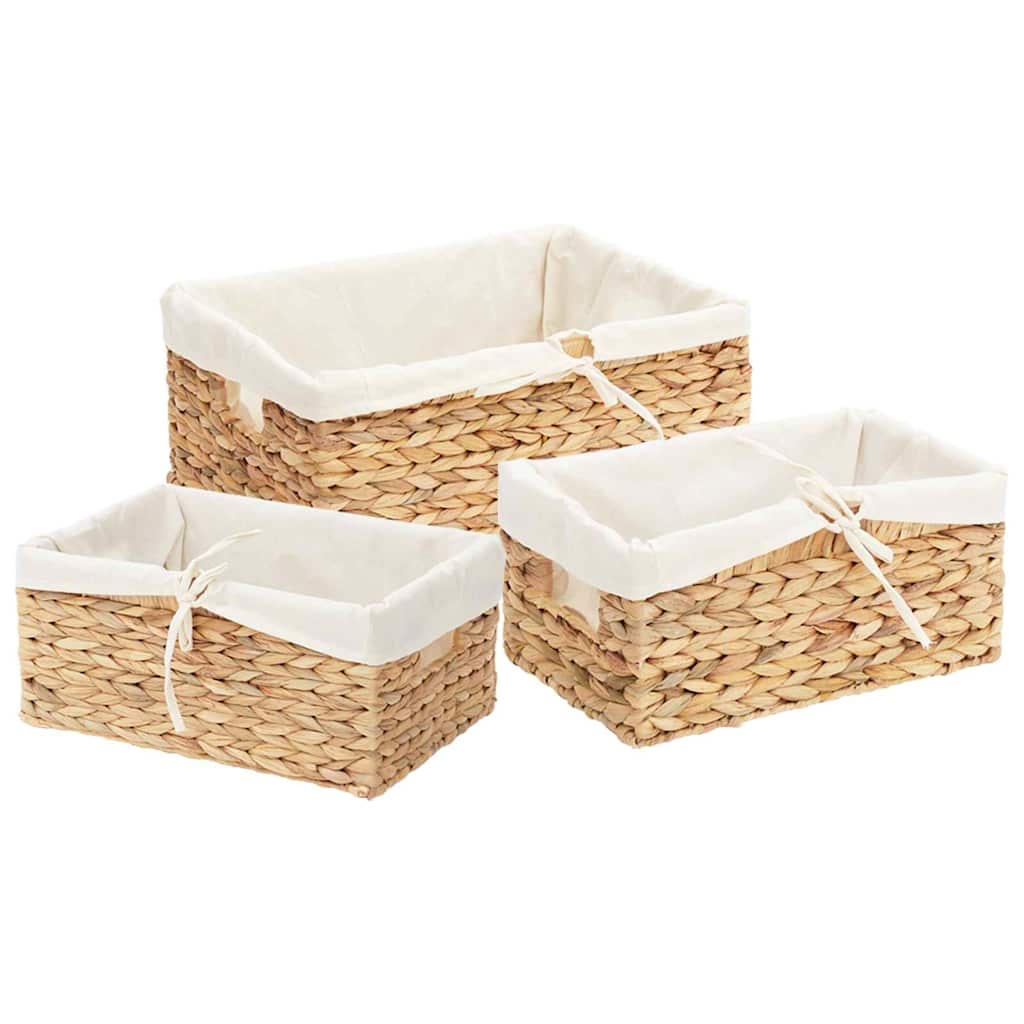 Cesti per Stoccaggio 3 pz Giacinto d'acqua 40 x 30 x 18 cm
