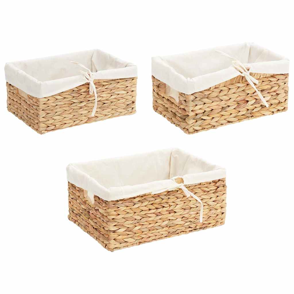 Cesti per Stoccaggio 3 pz Giacinto d'acqua 40 x 30 x 18 cm