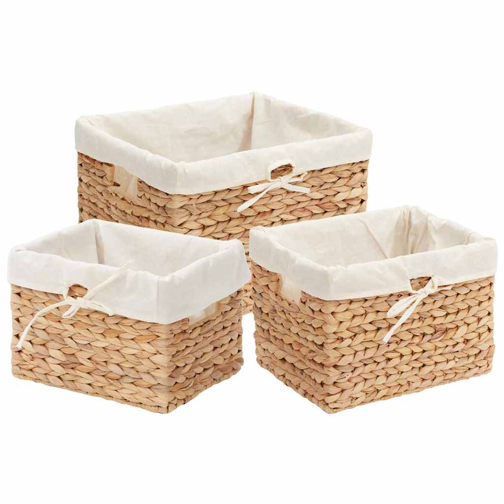 Cesti per Stoccaggio 3 pz Giacinto d'acqua 35 x 30 x 25 cm