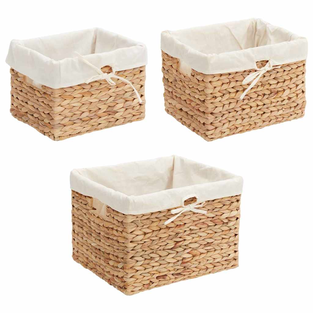 Cesti per Stoccaggio 3 pz Giacinto d'acqua 35 x 30 x 25 cm