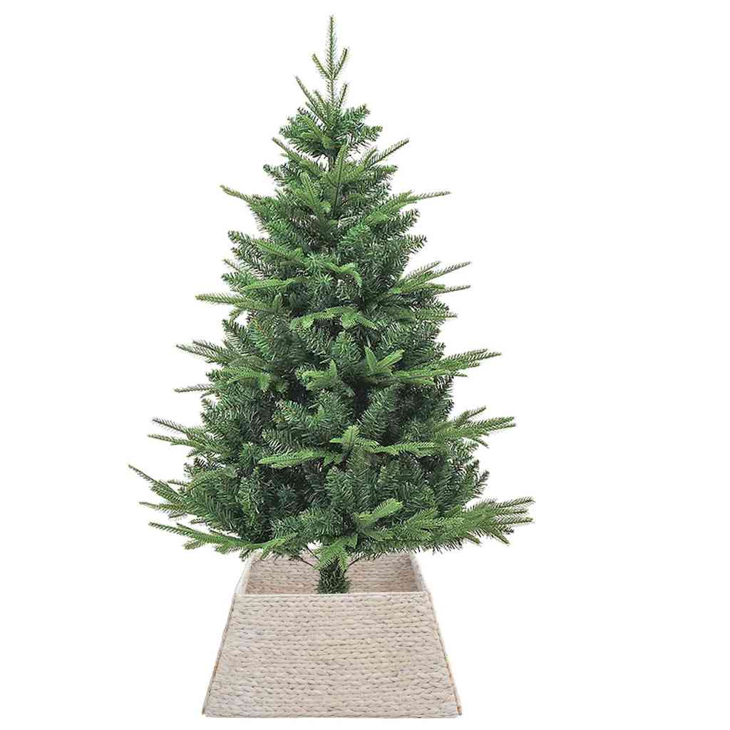 Collare per Albero di Natale Quadrato Bianco 70 x 70 x 28 cm