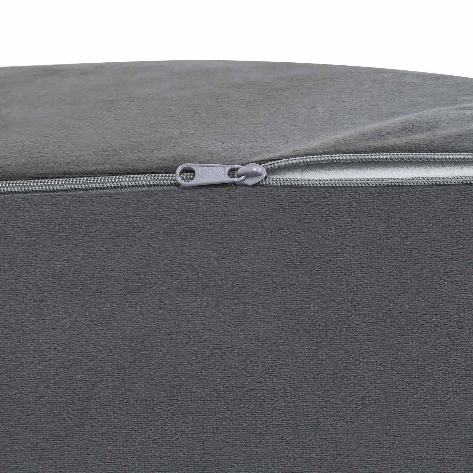 Cuscino per Gambe 68 x 41 x 21 cm Schiuma PU Grigio