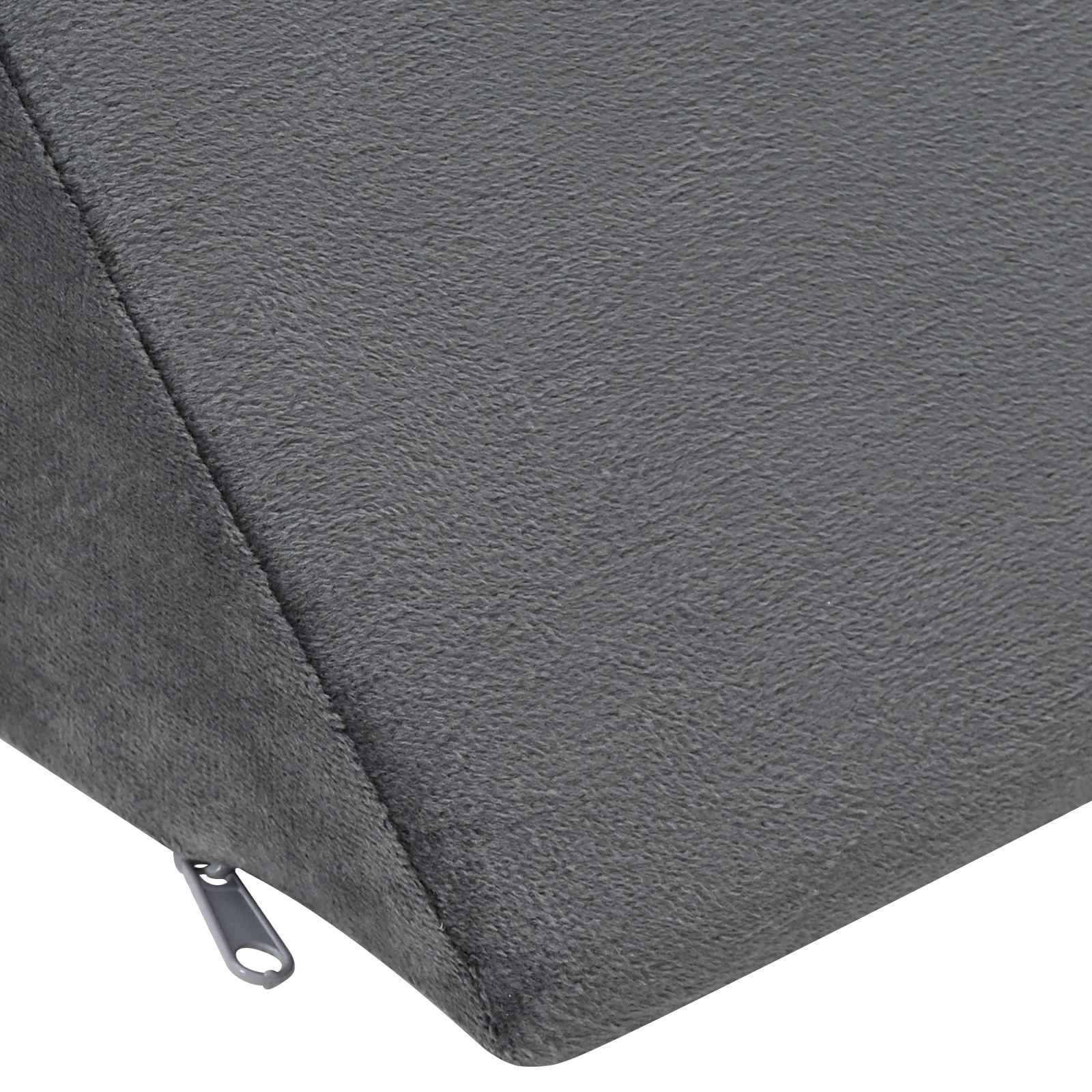 Cuscino per Gambe 68 x 25 x 21,5 cm Duro Schiuma PU Grigio