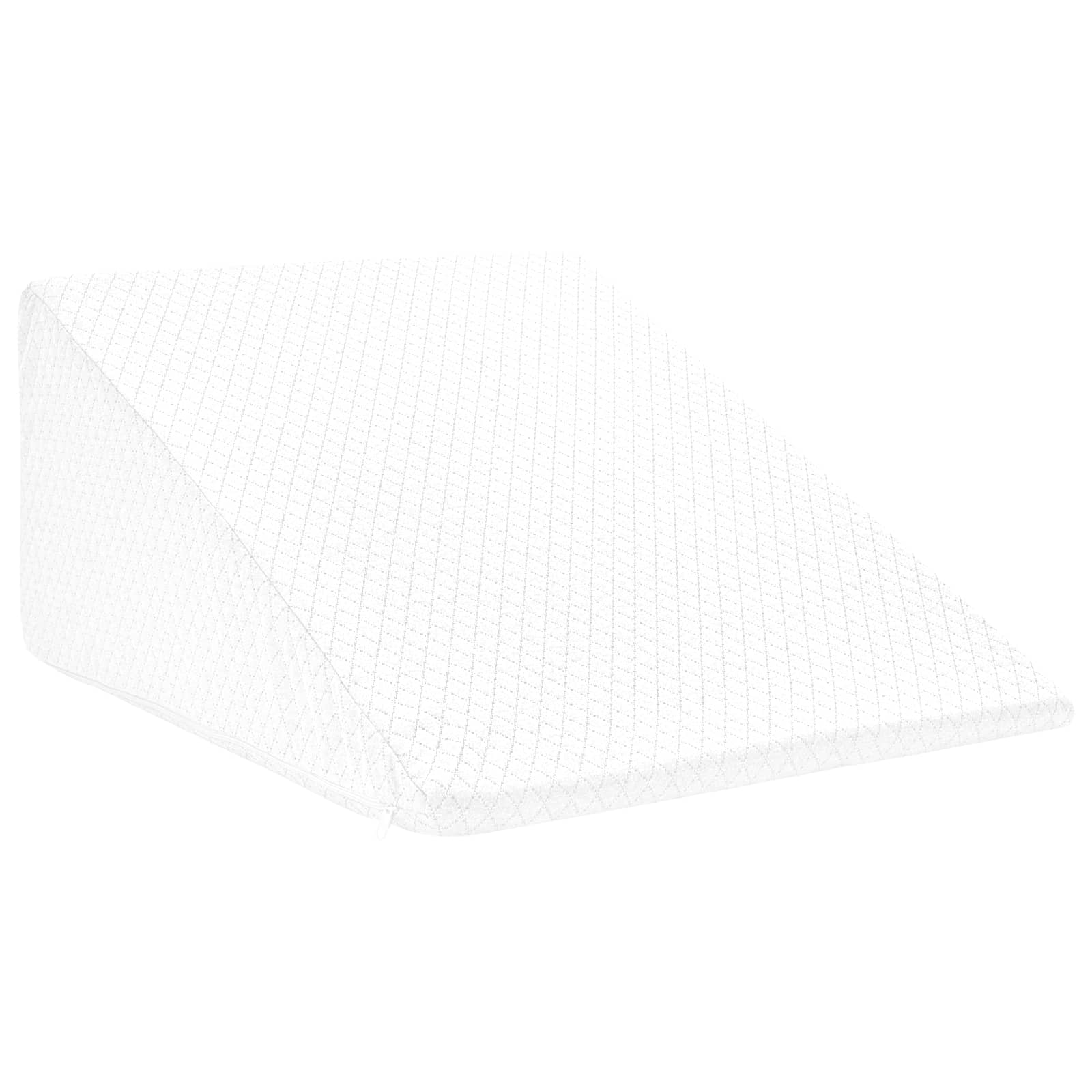 Cuscino per Gambe 60 x 50 x 30 cm Morbido Schiuma Memory Bianco
