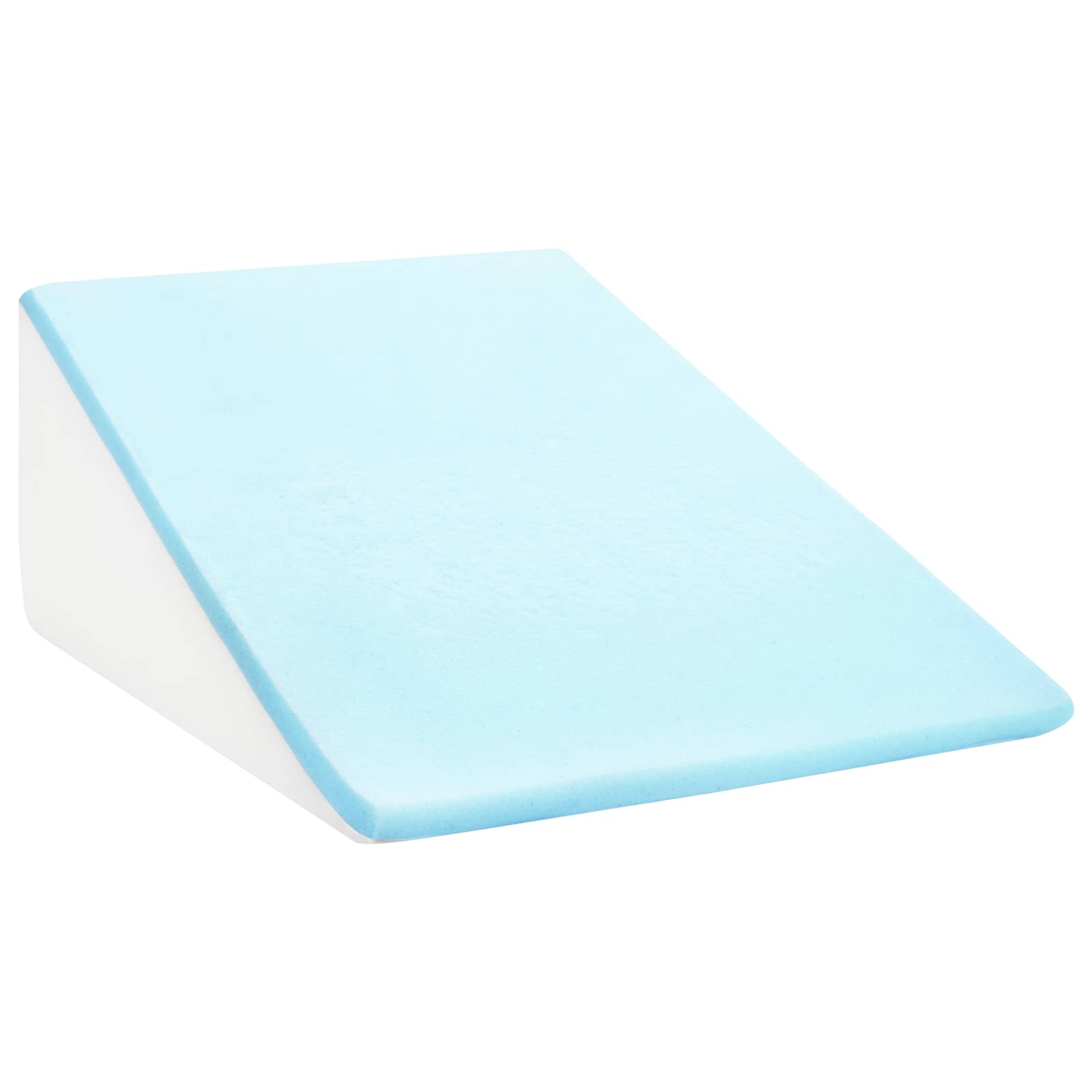 Cuscino per Gambe 60 x 50 x 30 cm Morbido Schiuma Memory Bianco