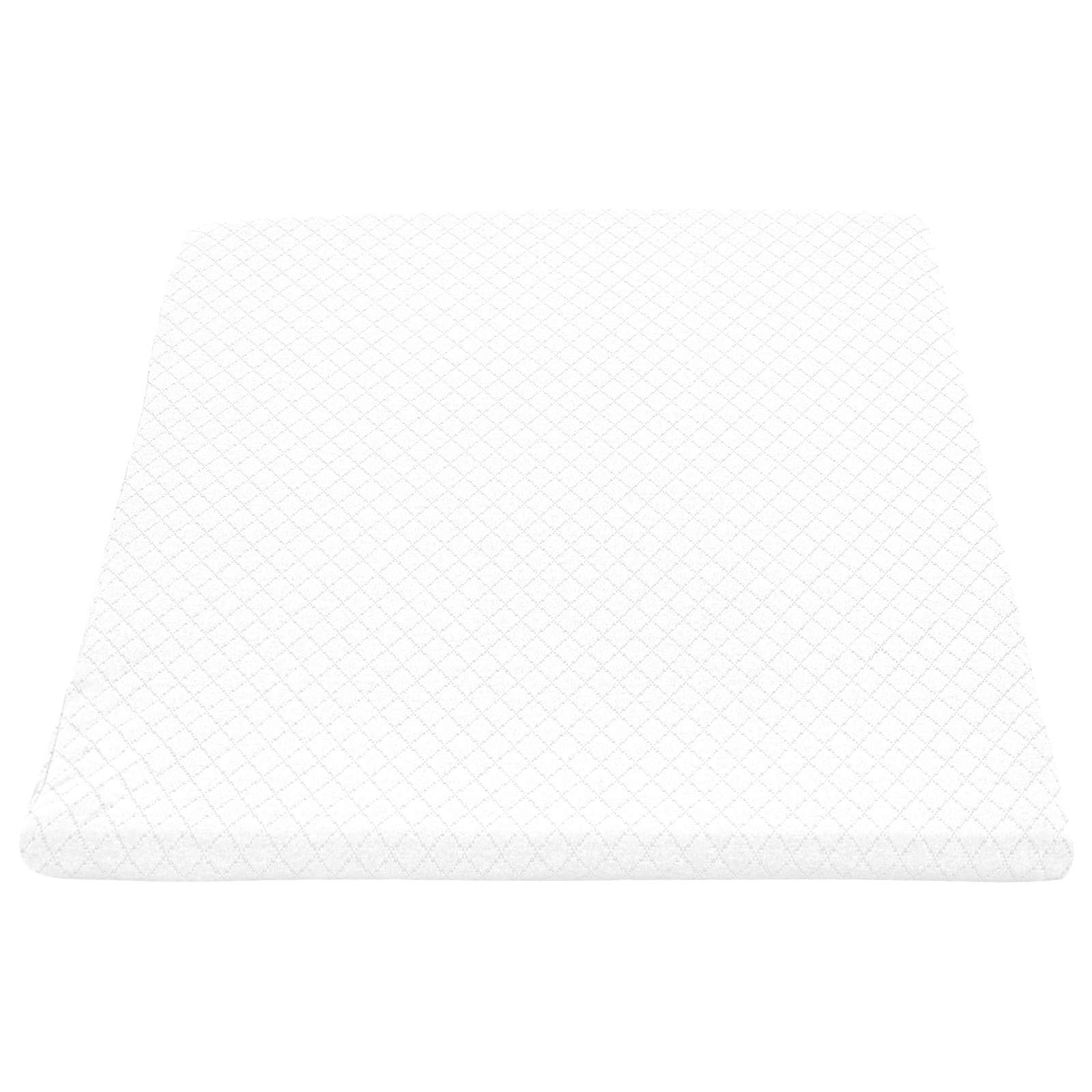 Cuscino per Gambe 60 x 50 x 30 cm Morbido Schiuma Memory Bianco