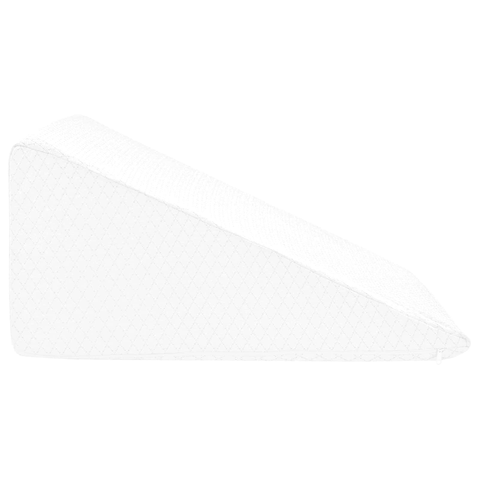 Cuscino per Gambe 60 x 50 x 30 cm Morbido Schiuma Memory Bianco