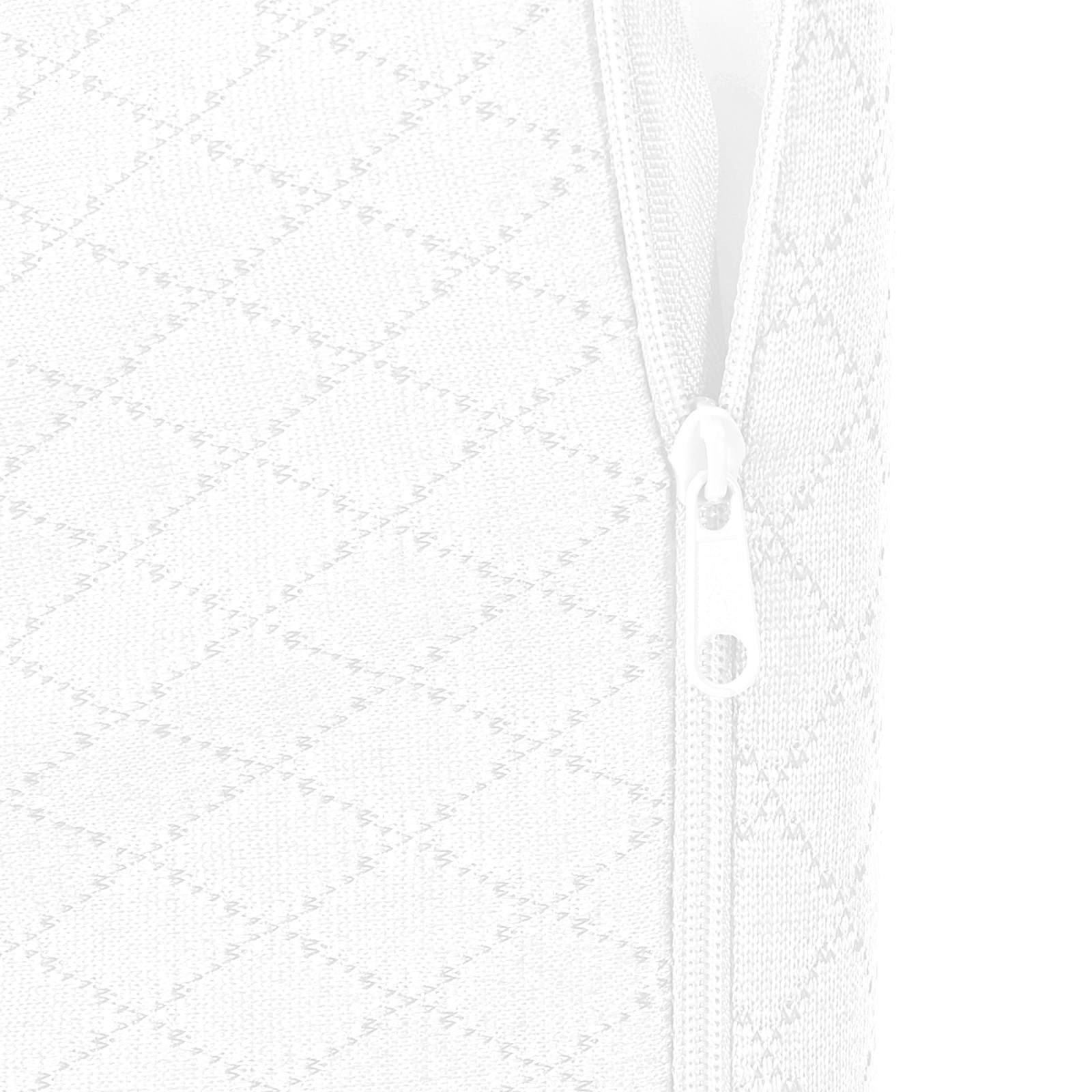 Cuscino per Gambe 60 x 50 x 30 cm Morbido Schiuma Memory Bianco