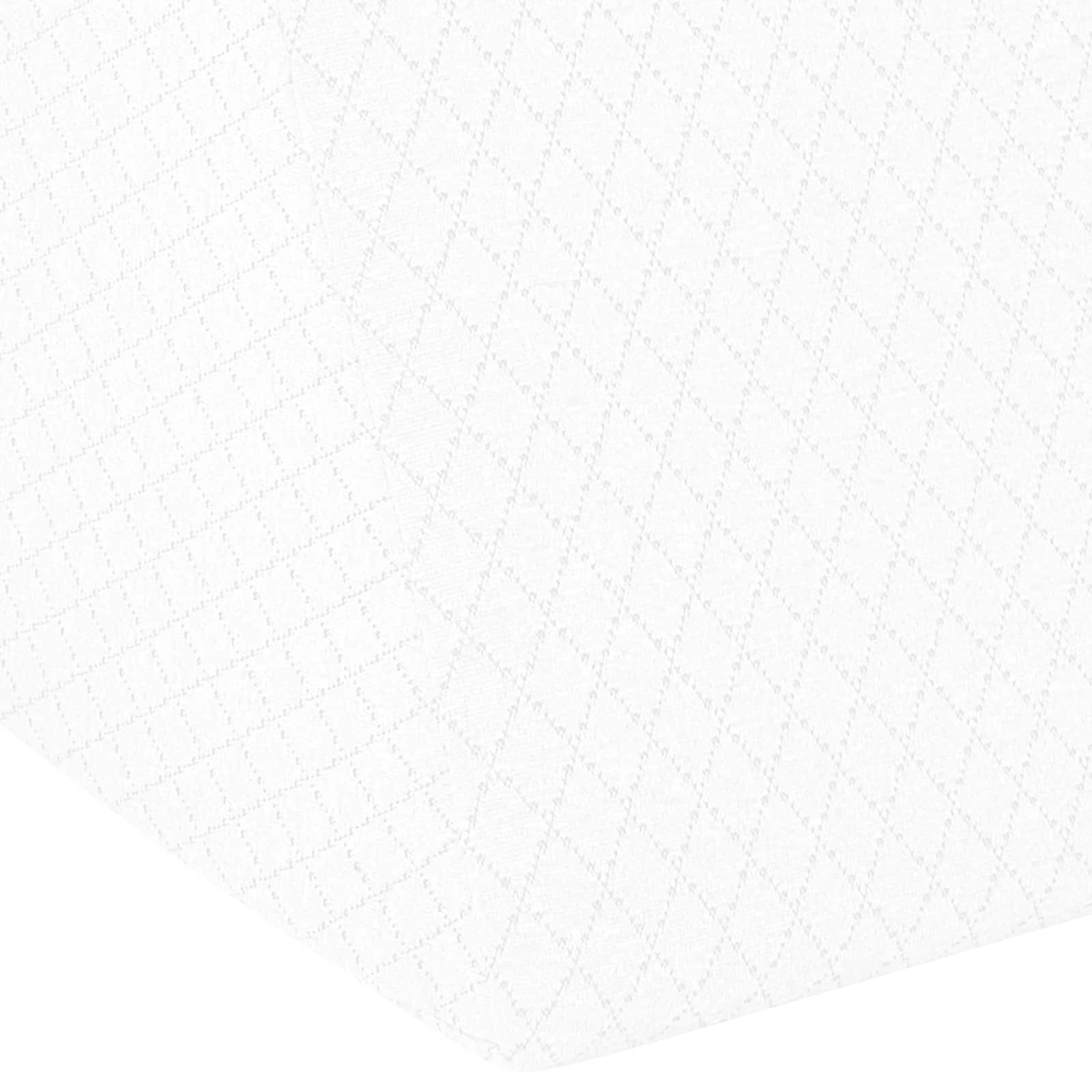 Cuscino per Gambe 60 x 50 x 30 cm Morbido Schiuma Memory Bianco