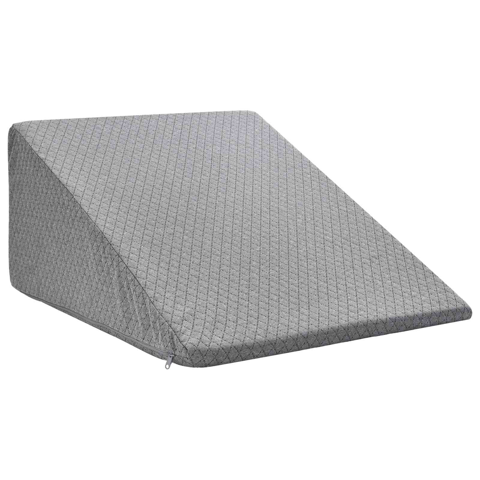 Cuscino per Gambe 60 x 50 x 30 cm Morbido Schiuma Memory Grigio