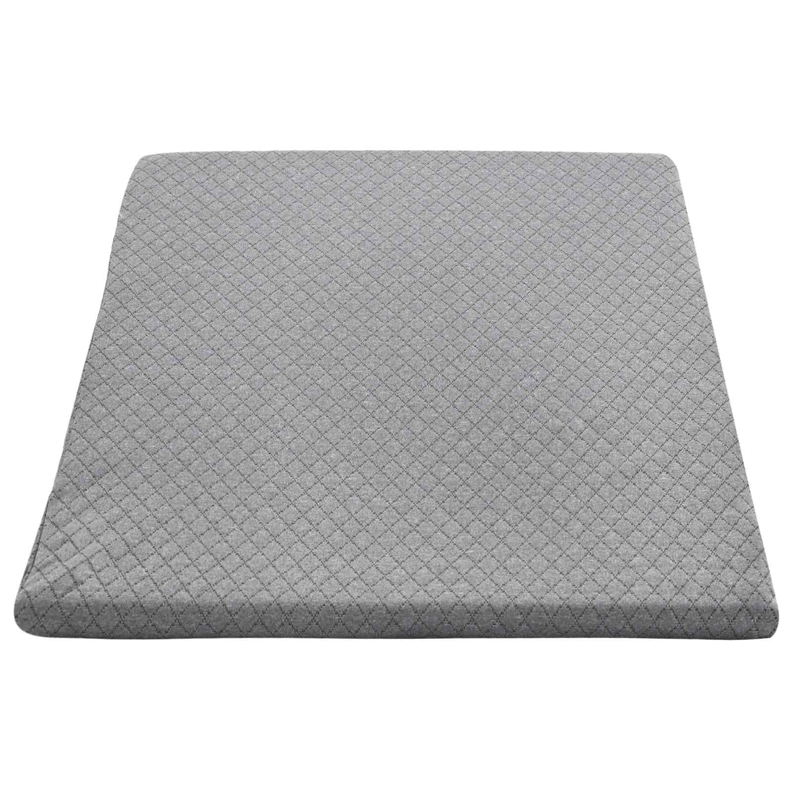 Cuscino per Gambe 60 x 50 x 30 cm Morbido Schiuma Memory Grigio