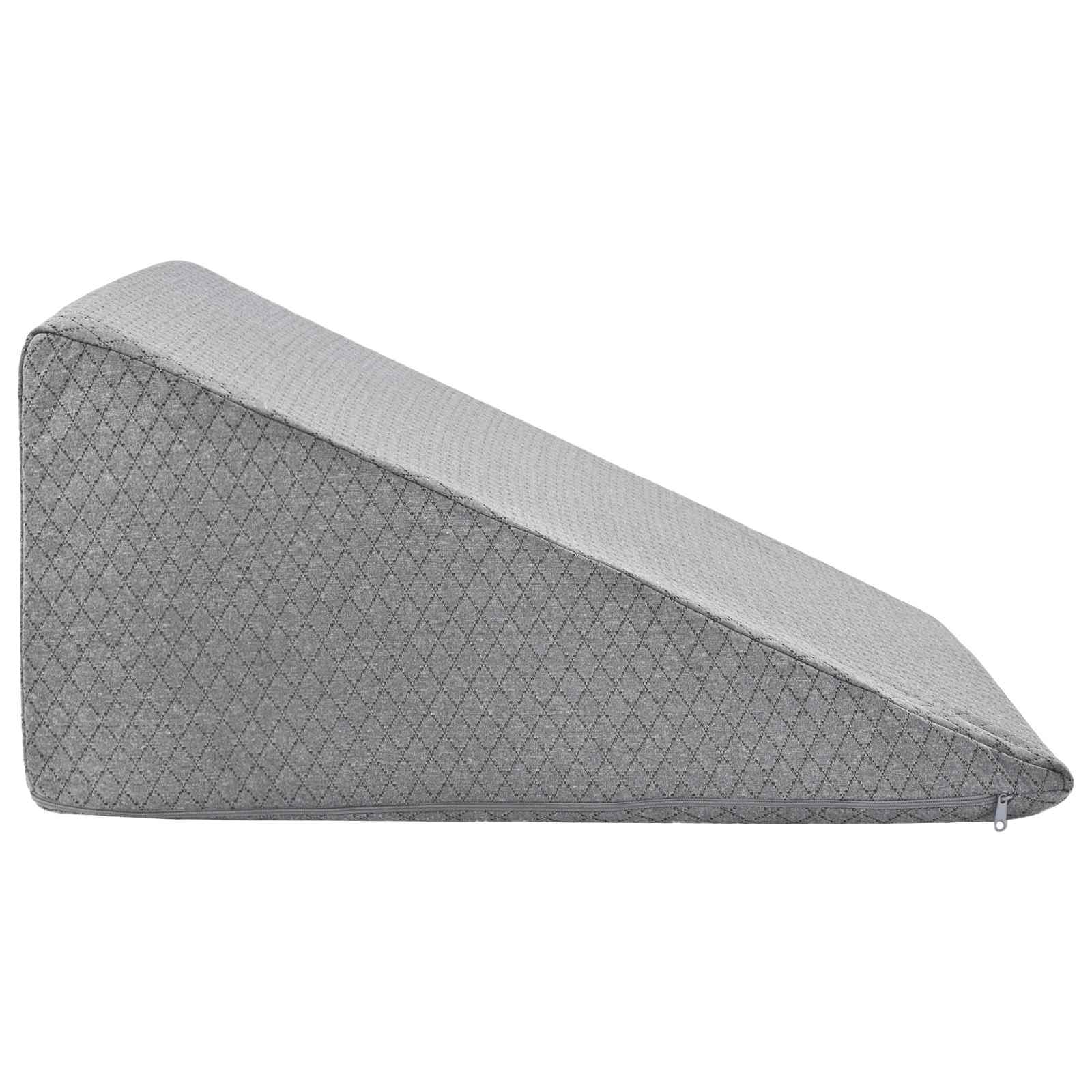 Cuscino per Gambe 60 x 50 x 30 cm Morbido Schiuma Memory Grigio