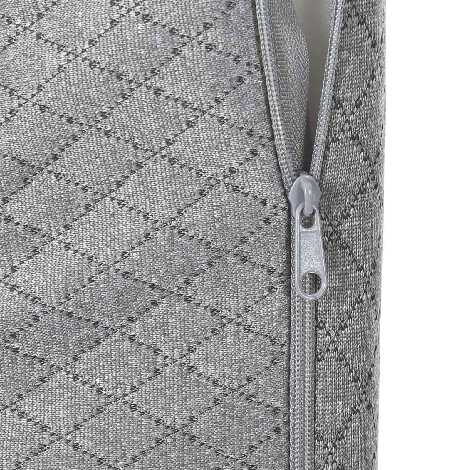 Cuscino per Gambe 60 x 50 x 30 cm Morbido Schiuma Memory Grigio