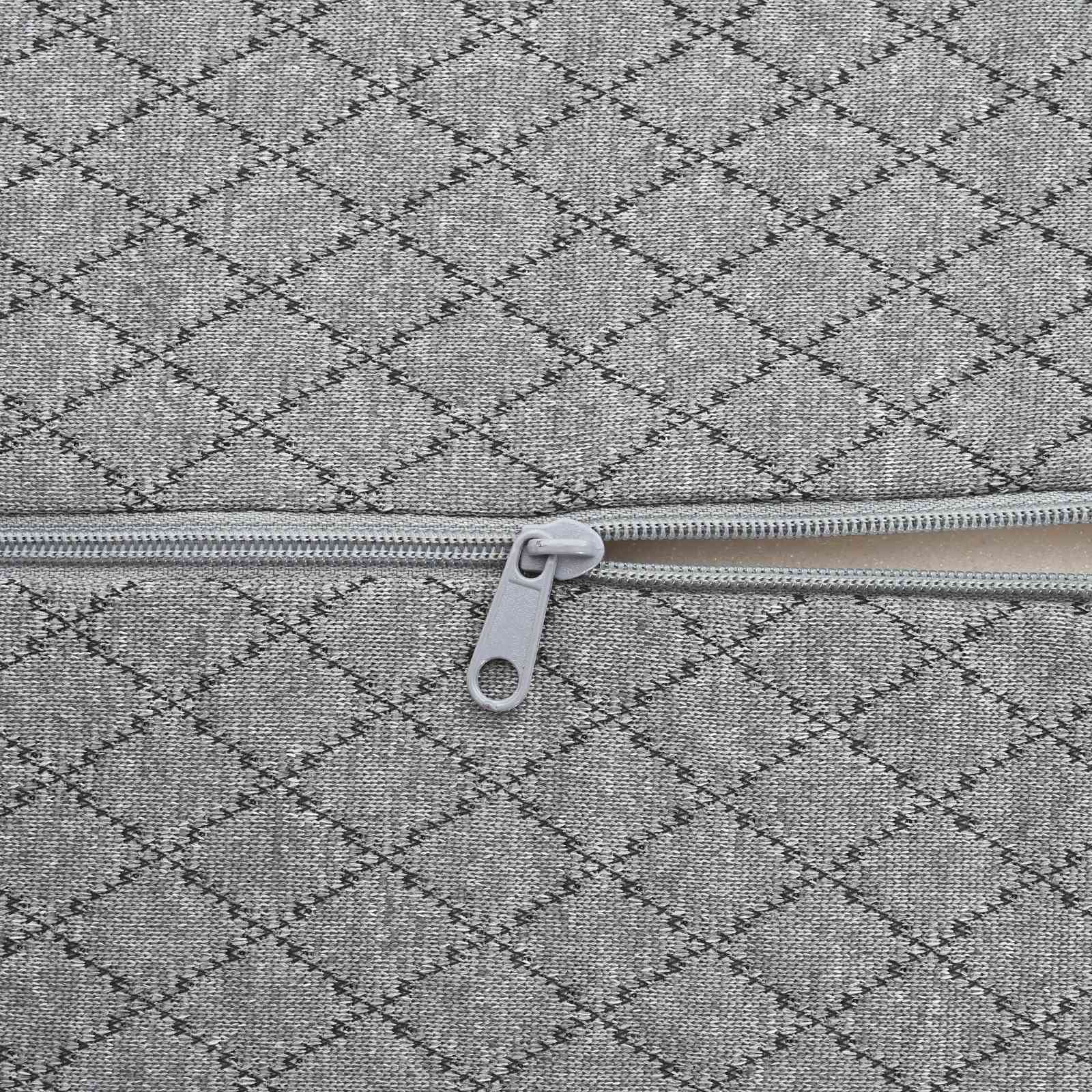Cuscino per Gambe 52 x 20 x 11 cm Medio Schiuma Memory Grigio