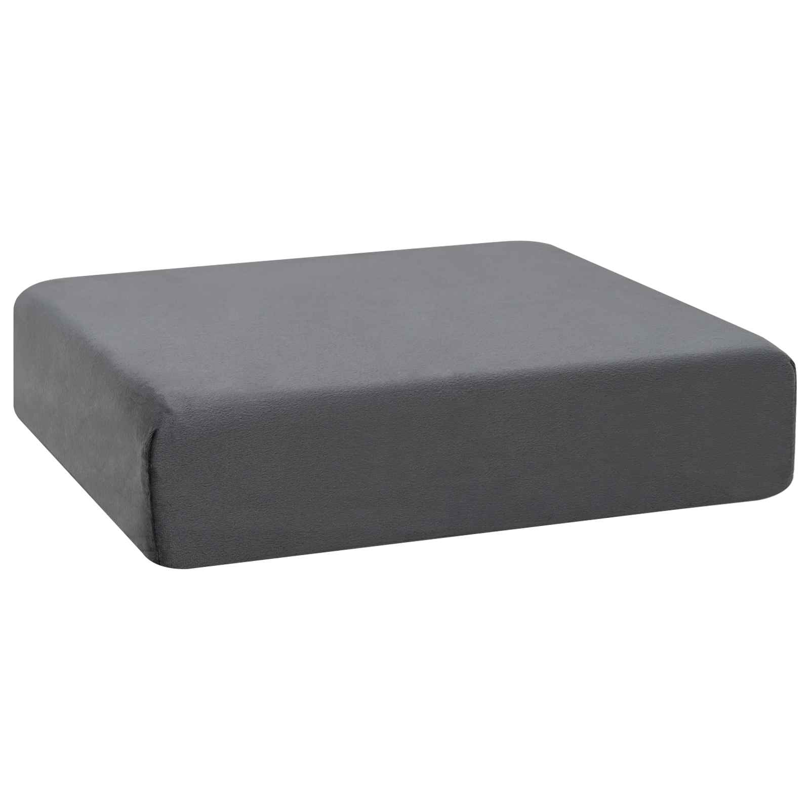 Cuscino per la seduta 40 x 40 x 10 cm Schiuma PU Grigio