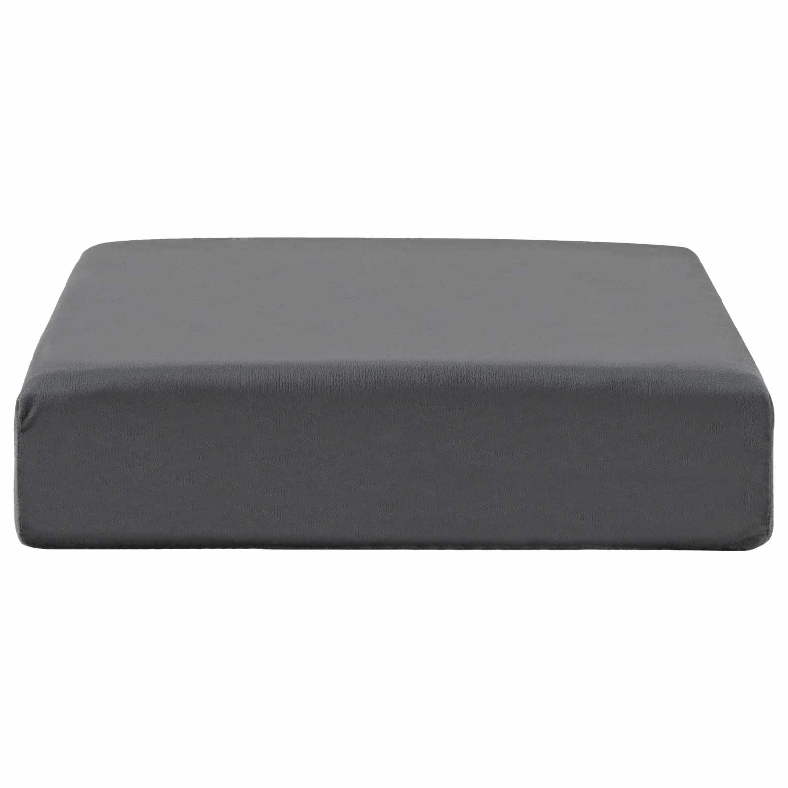 Cuscino per la seduta 40 x 40 x 10 cm Schiuma PU Grigio