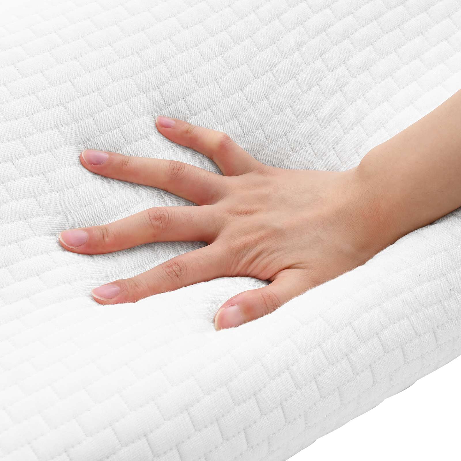 Cuscino da Letto 57 x 37 x 11,5 cm Medio Schiuma Memory Bianco