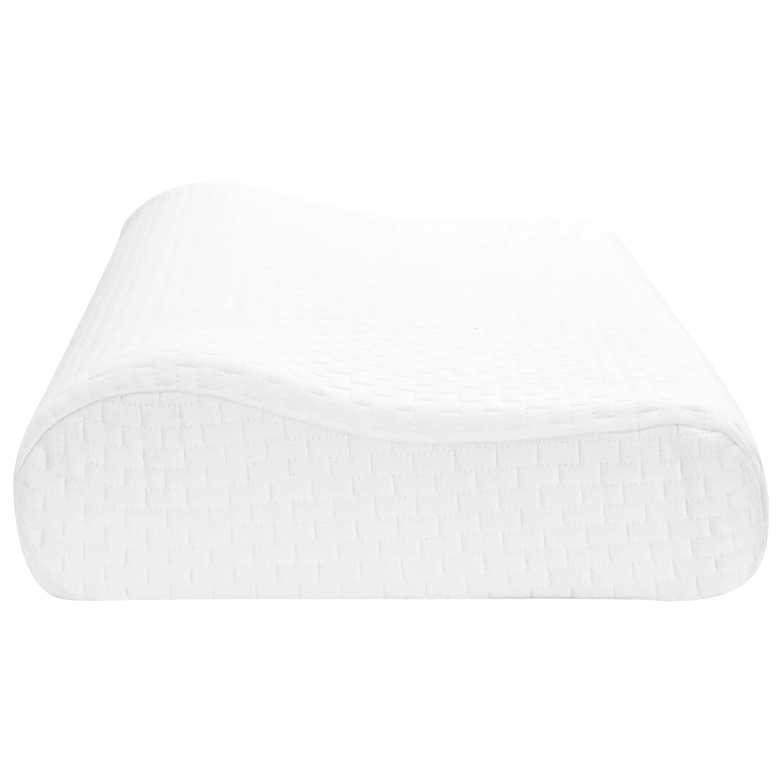 Cuscino da Letto 80 x 40 x 12,5 cm Medio Schiuma Memory Bianco