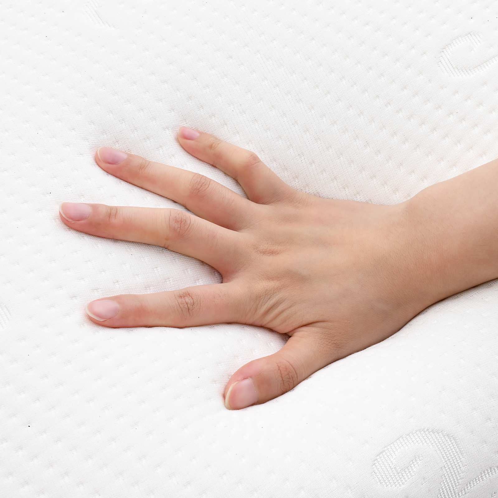 Cuscino da Letto 74 x 39 x 13 cm Medio Schiuma Memory Bianco