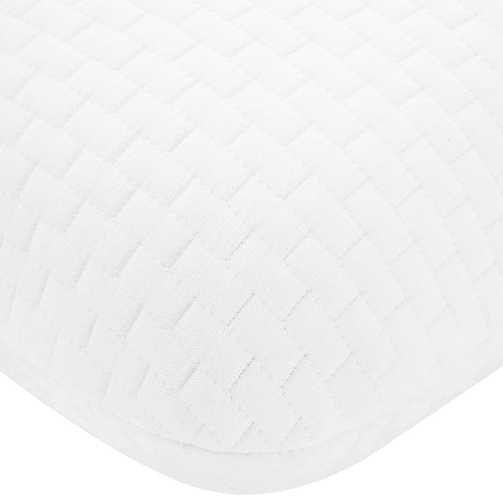 Cuscino da Letto 60 x 40 x 13 cm Schiuma Memory Bianco