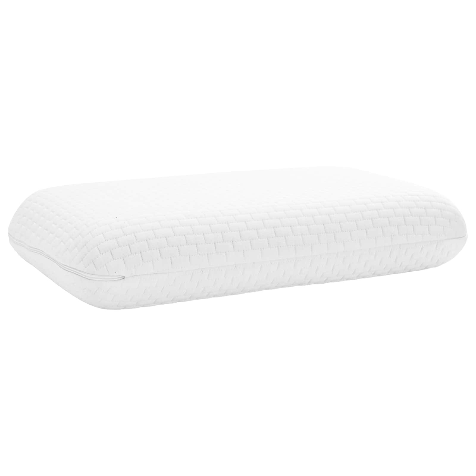 Cuscino da Letto 50 x 30 x 10 cm Schiuma Memory Bianco