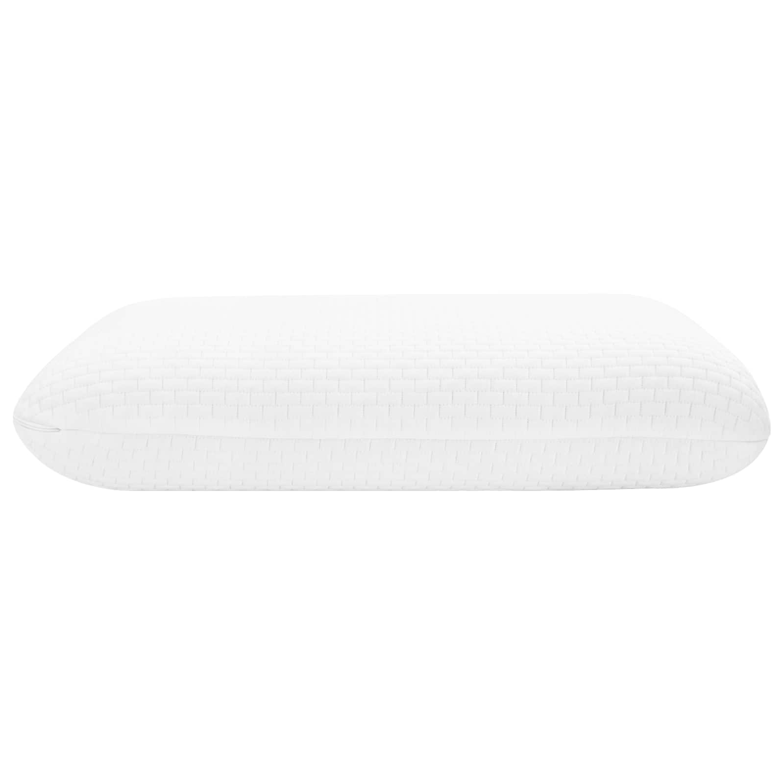 Cuscino da Letto 74 x 39 x 13 cm Schiuma Memory Bianco