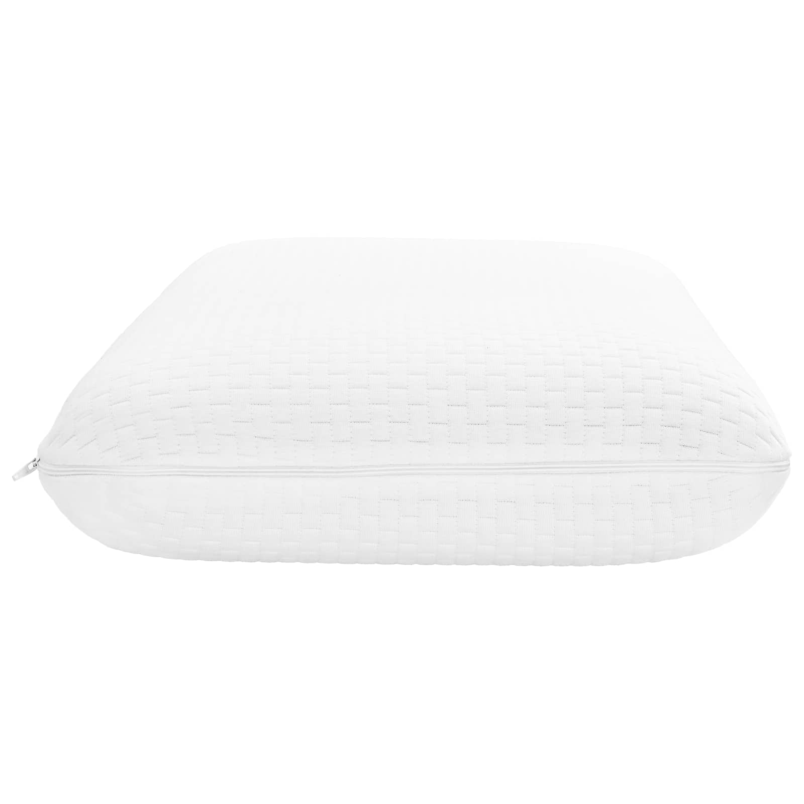 Cuscino da Letto 74 x 39 x 13 cm Schiuma Memory Bianco
