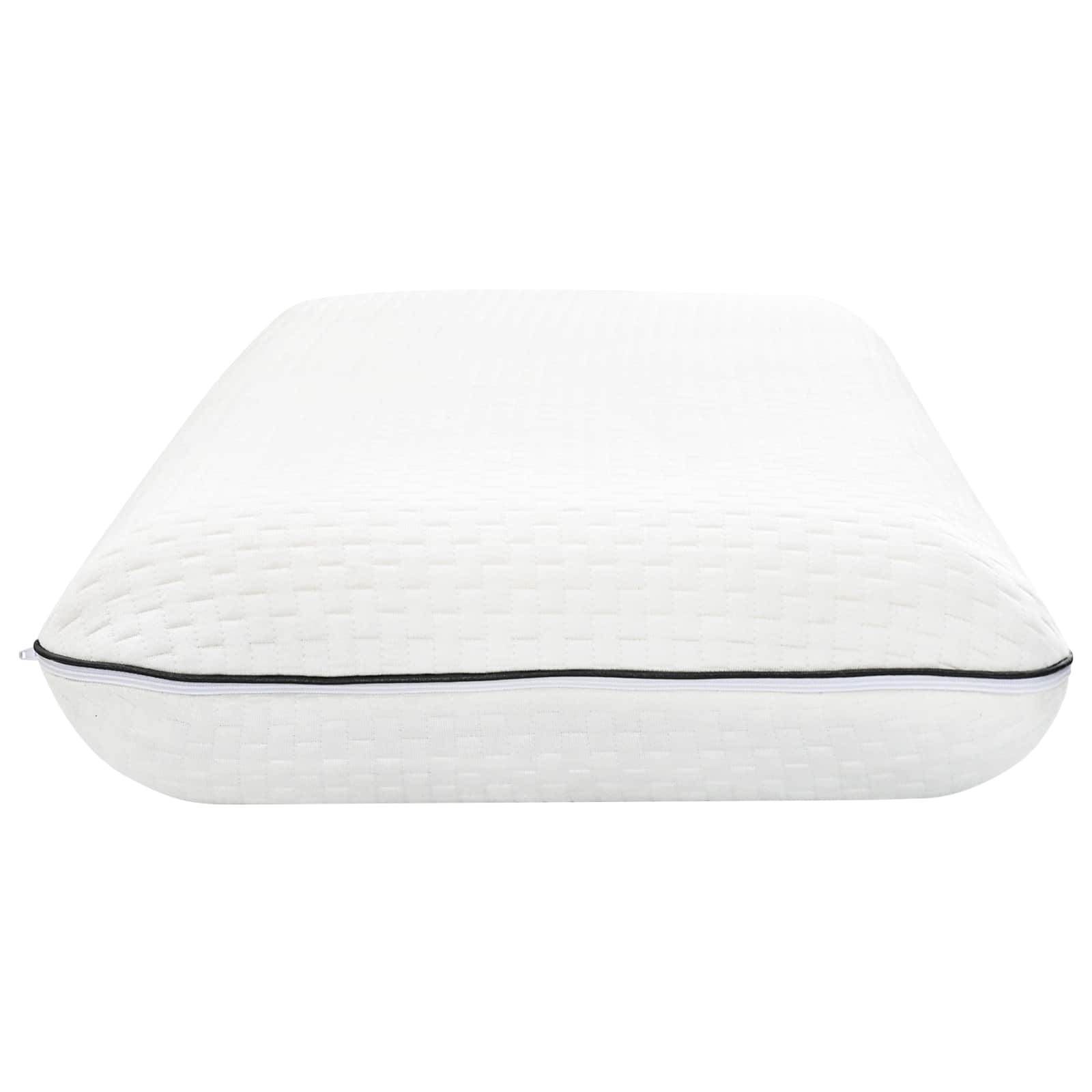 Cuscino da Letto 80 x 40 x 12 cm Medio Schiuma Gel Bianco