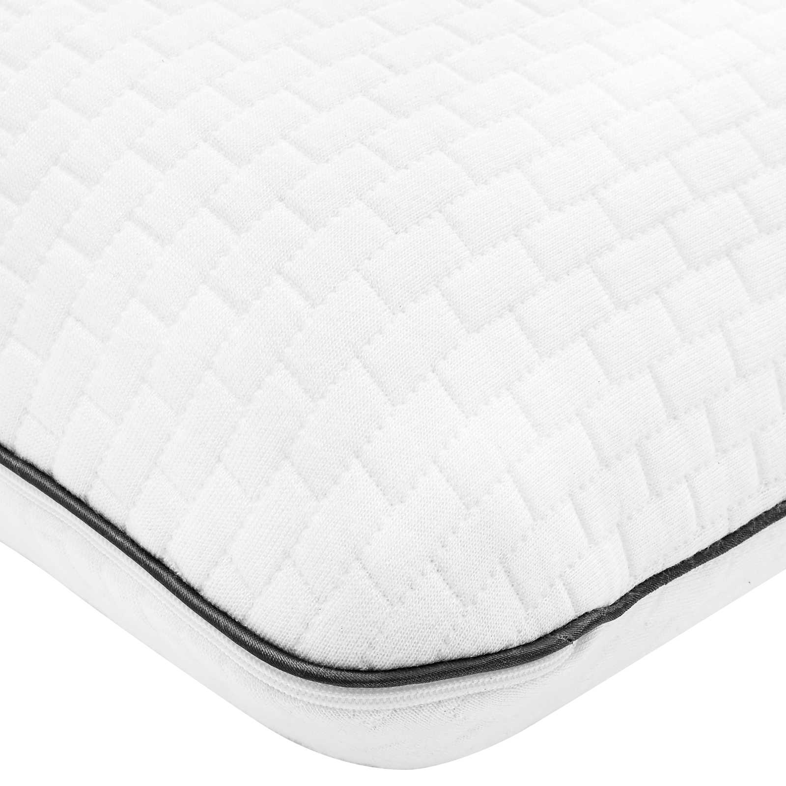 Cuscino da Letto 70 x 40 x 14 cm Medio Schiuma Gel Bianco