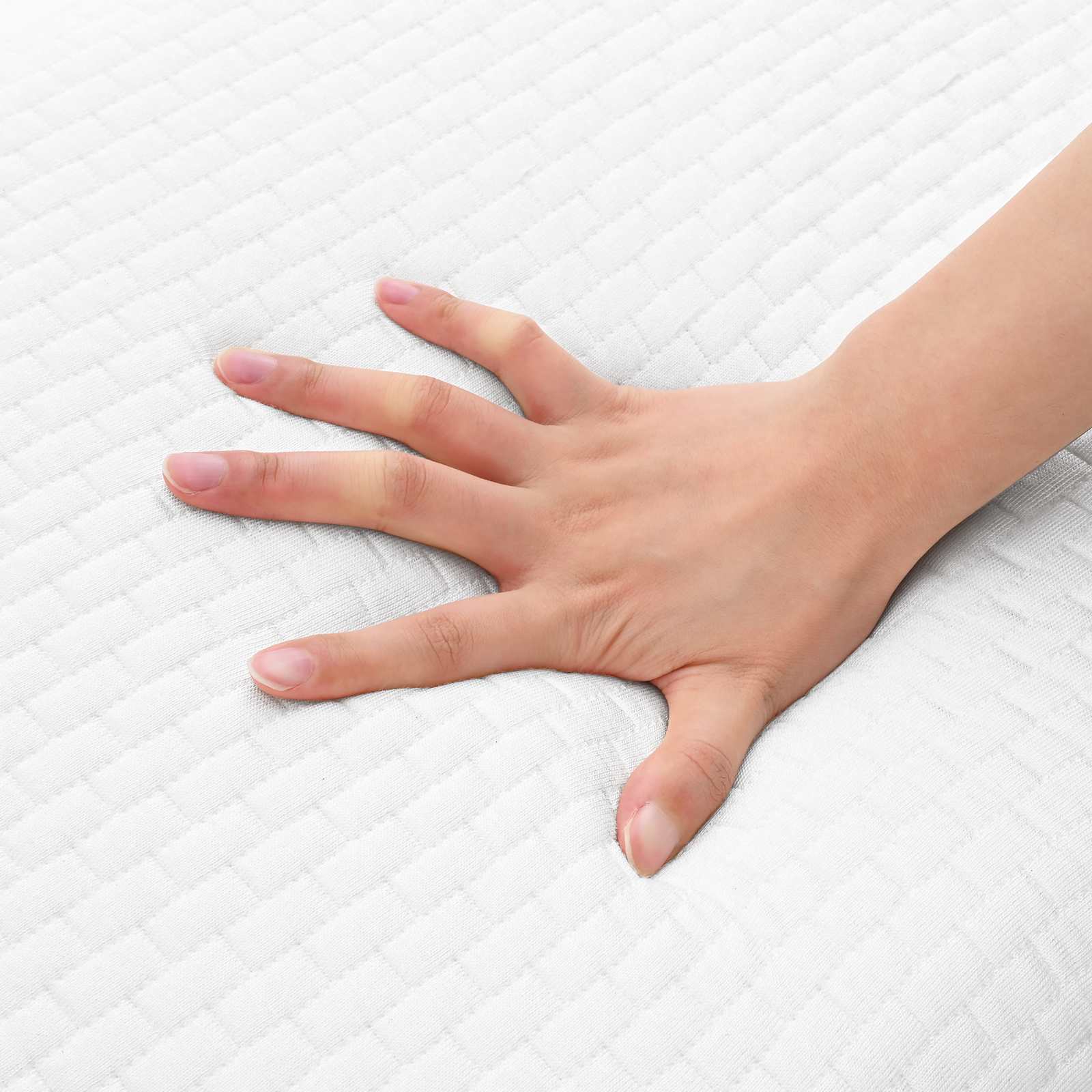 Cuscino da Letto 30 x 50 x 9 cm Medio Schiuma Gel Bianco