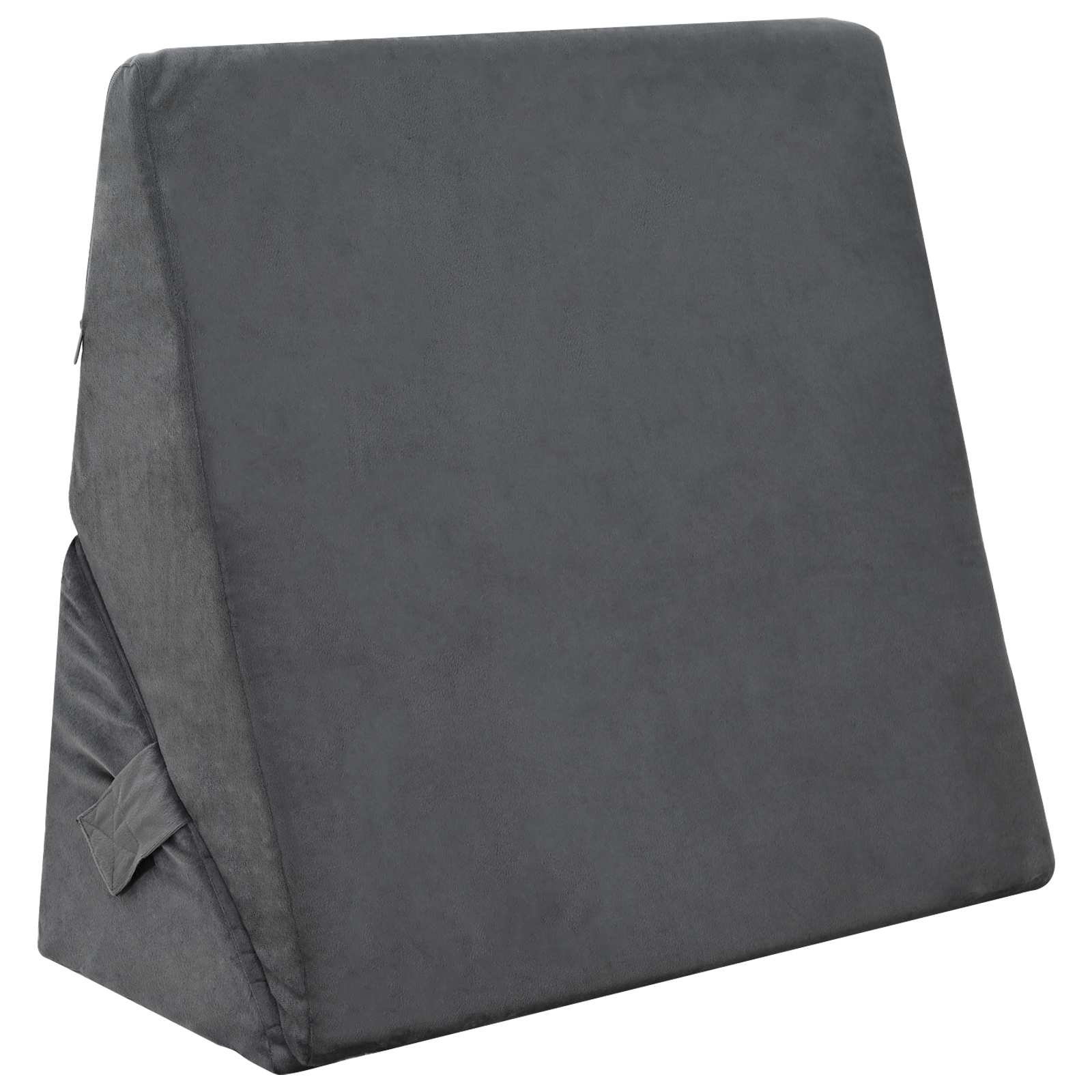 Cuscino a Wedge Grigio 55 x 55 x 26 cm Schiuma Memory