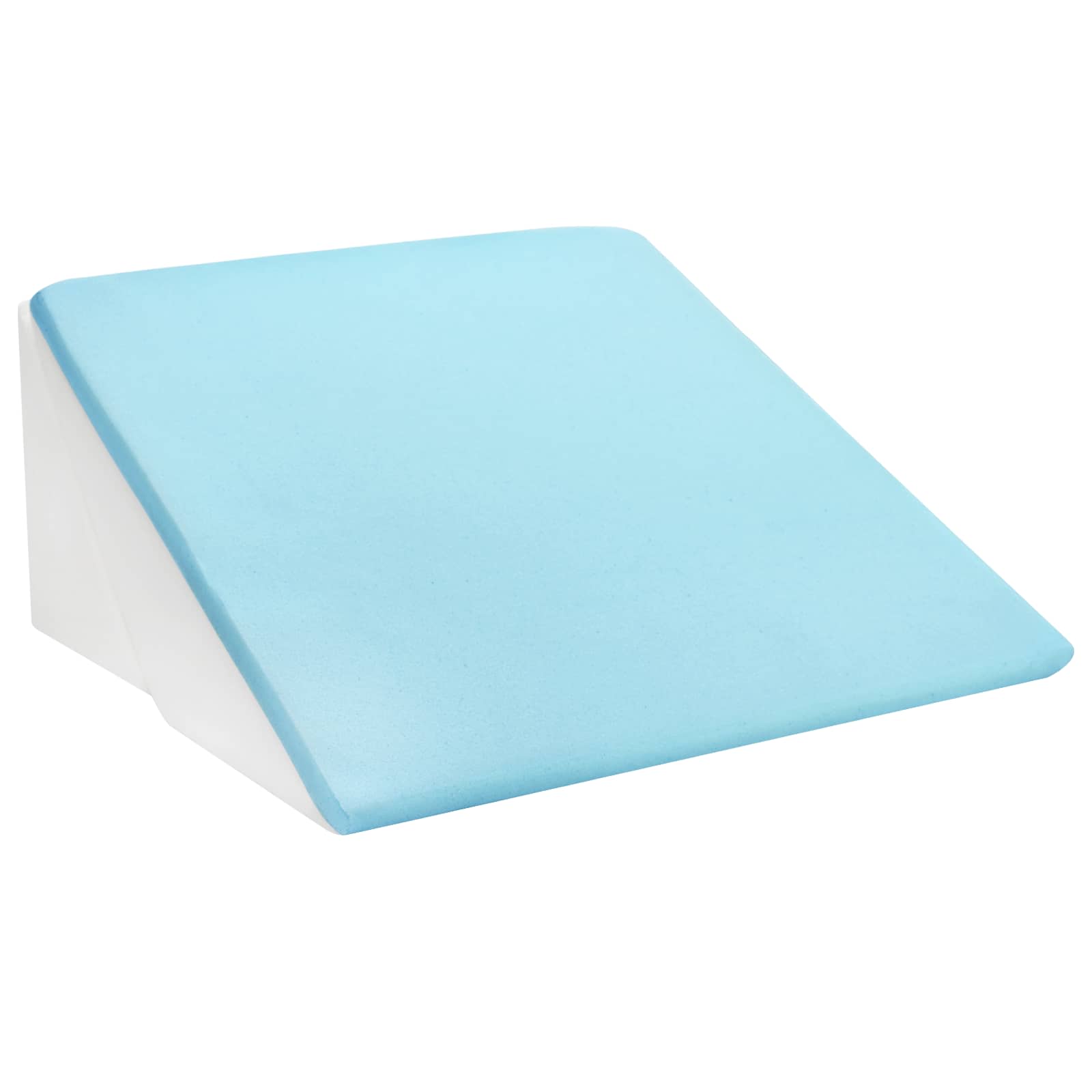 Cuscino a Wedge Grigio 55 x 55 x 26 cm Schiuma Memory