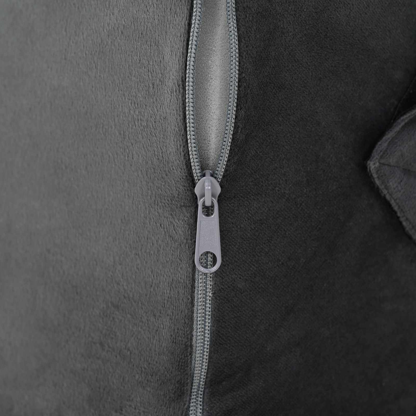Cuscino a Wedge Grigio 55 x 55 x 26 cm Schiuma Memory