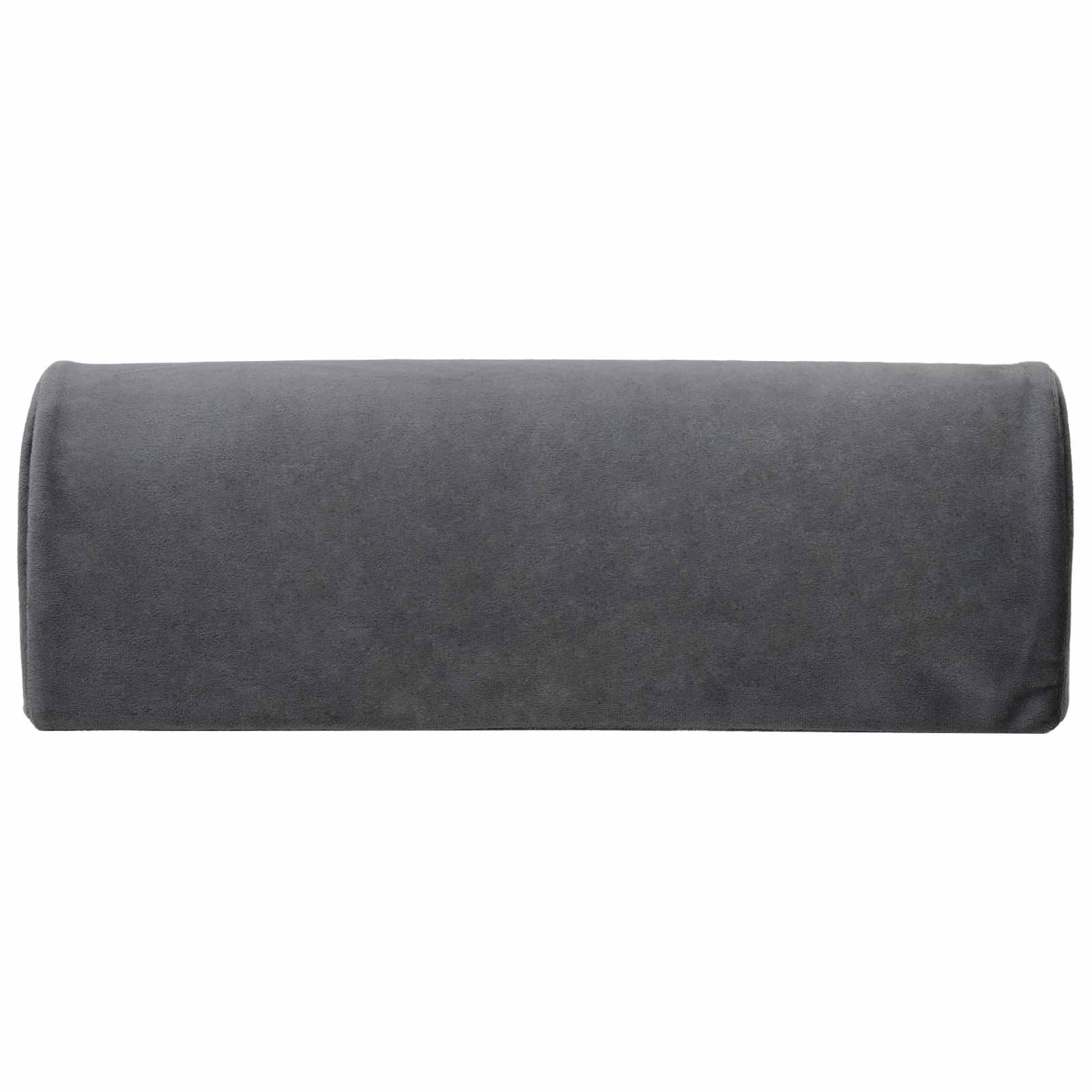 Cuscino per poggiapiedi 42 x 18 x 13 cm Duro Schiuma PU Grigio
