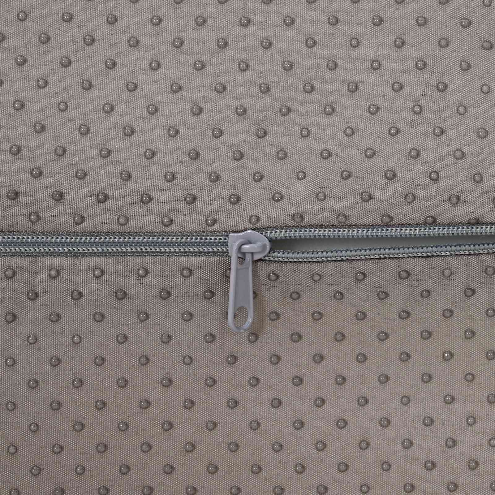 Cuscino per poggiapiedi 42 x 18 x 13 cm Duro Schiuma PU Grigio