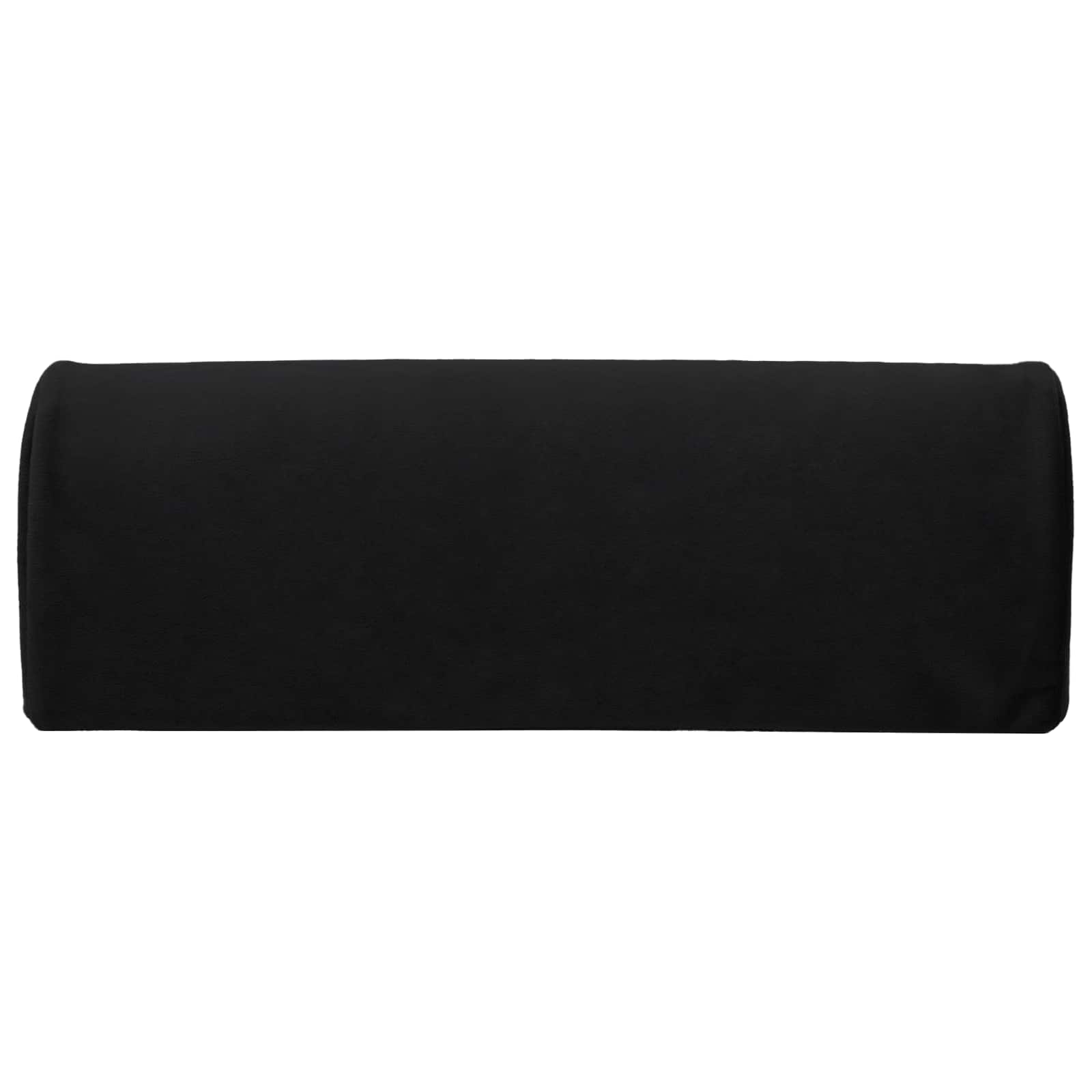 Cuscino per poggiapiedi 42 x 18 x 13 cm Duro Schiuma PU Nero