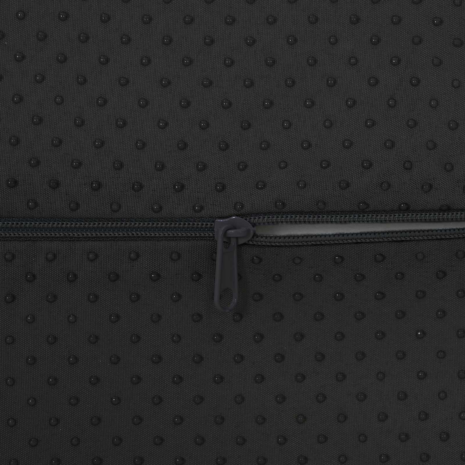 Cuscino per poggiapiedi 42 x 18 x 13 cm Duro Schiuma PU Nero