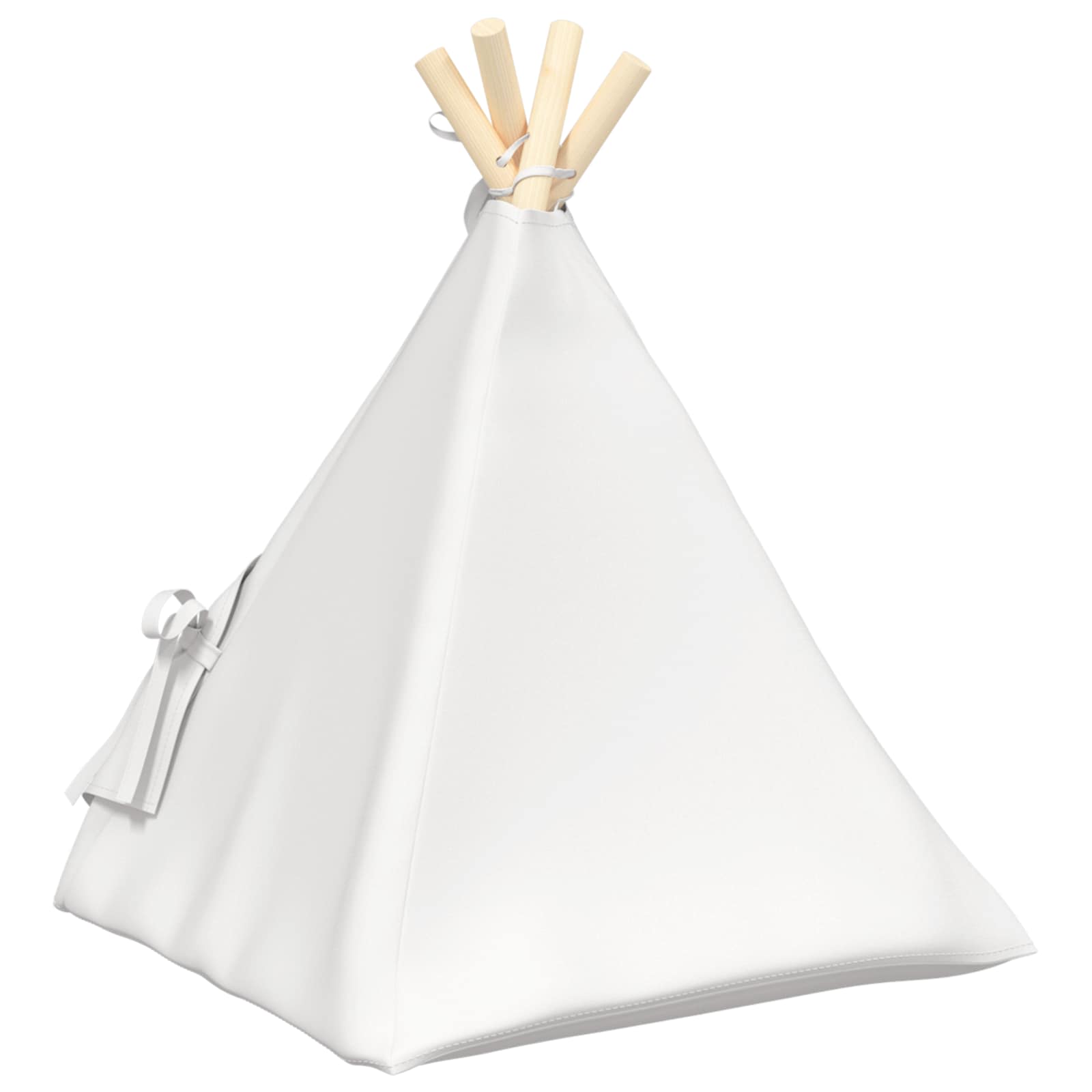 Tenda per animali con cuscino Bianco 40 x 40 x 50 cm Poliestere
