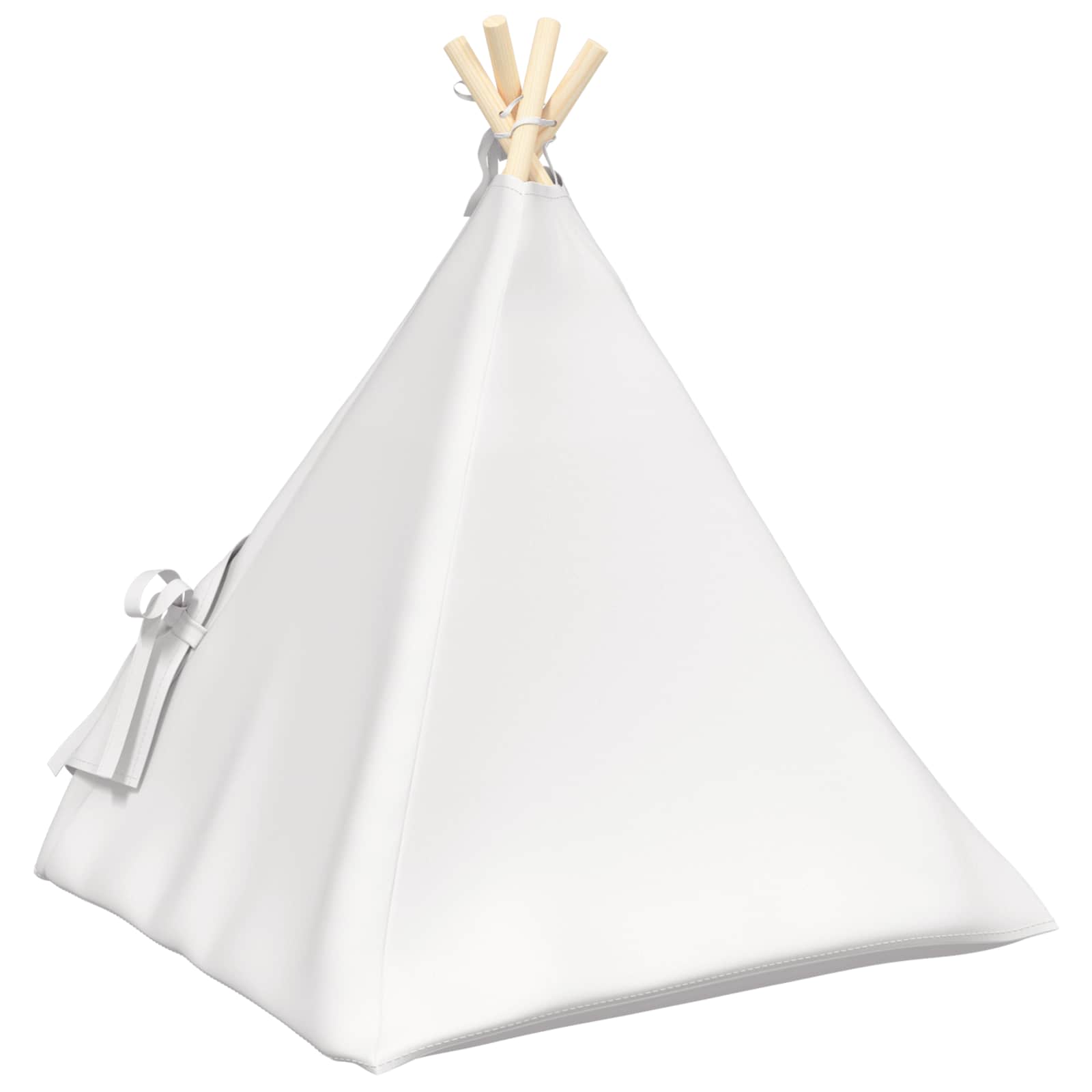 Tenda per animali con cuscino Bianco 60 x 60 x 70 cm Poliestere